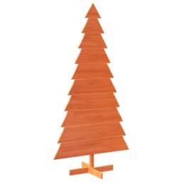 Berkfield Home Festive Wooden Christmas Tree for Decoration Wax Brown 180 cm Sol - thumbnail 3