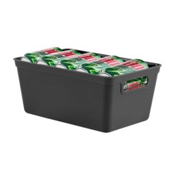 simpa 4L Plastic Studio Organiser Trays with Handles - Set of 6 in Black - thumbnail 3