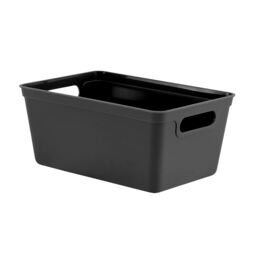 simpa 4L Plastic Studio Organiser Trays with Handles - Set of 6 in Black - thumbnail 2