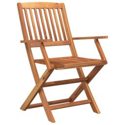 Berkfield Home 5 Piece Garden Dining Set Solid Wood Acacia in Brown - thumbnail 5