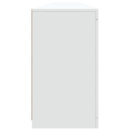 Berkfield Home Sideboard with LED Lights White 283x37x67 cm - Size: 283 x 37 x 67 cm - thumbnail 8