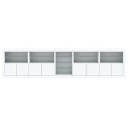 Berkfield Home Sideboard with LED Lights White 283x37x67 cm - Size: 283 x 37 x 67 cm - thumbnail 7