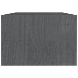 Berkfield Home Modern Coffee Table Grey 110x50x34 cm Solid Pinewood - Size: 110 x 50 x 34 cm - thumbnail 6
