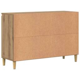 Berkfield Home Sideboard Artisan Oak 102x35x70 cm Engineered Wood in Brown - Size: 102 x 35 x 70 cm - thumbnail 7