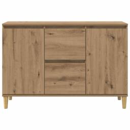 Berkfield Home Sideboard Artisan Oak 102x35x70 cm Engineered Wood in Brown - Size: 102 x 35 x 70 cm - thumbnail 4