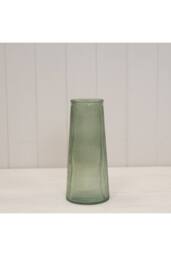KDMD Vintage Green Tall Ribbed Vase - thumbnail 3