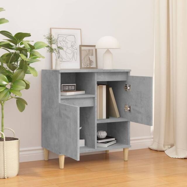 Berkfield Home Sideboard Concrete Grey 60x35x70 cm Engineered Wood - Size: 60 x 35 x 70 cm - image 1