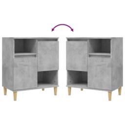Berkfield Home Sideboard Concrete Grey 60x35x70 cm Engineered Wood - Size: 60 x 35 x 70 cm - thumbnail 8