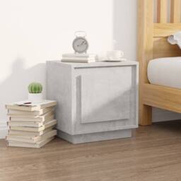 Berkfield Home Modern Bedside Cabinet Concrete Grey 44x35x45 cm Engineered Wood - Size: 44 x 35 x 45 cm - thumbnail 2