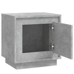 Berkfield Home Modern Bedside Cabinet Concrete Grey 44x35x45 cm Engineered Wood - Size: 44 x 35 x 45 cm - thumbnail 6