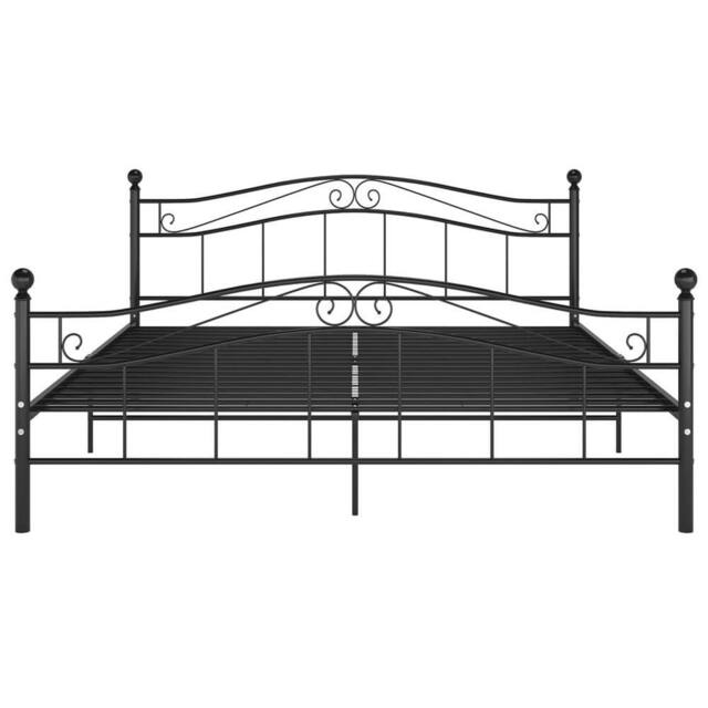 Berkfield Home Comfortable Bed Frame Black Metal 180x200 cm Super King - image 1
