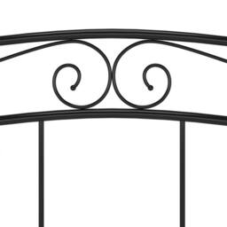 Berkfield Home Comfortable Bed Frame Black Metal 180x200 cm Super King - thumbnail 7