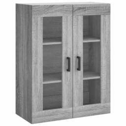 Berkfield Home Wall Mounted Cabinet Grey Sonoma 69.5x34x90 cm - thumbnail 3