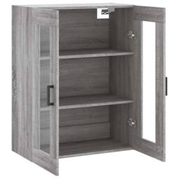 Berkfield Home Wall Mounted Cabinet Grey Sonoma 69.5x34x90 cm - thumbnail 6