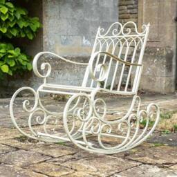 Ascalon Design Ltd Gothic Rocking Chair - L94 x W61 x H98 cm - Cream - thumbnail 2