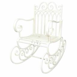Ascalon Design Ltd Gothic Rocking Chair - L94 x W61 x H98 cm - Cream