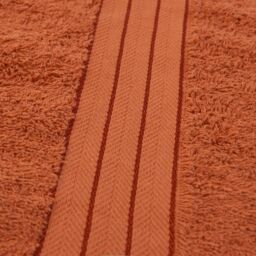 OHS 4 Pack of 100% Cotton Bathroom Bath Towel in Burnt Orange - thumbnail 5