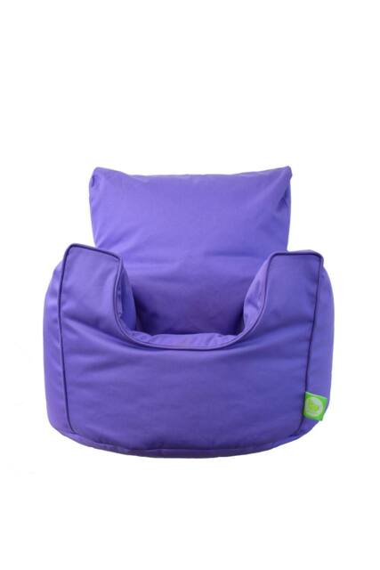 Bean Lazy Cotton Twill Purple Lilac Bean Bag Arm Chair with Beans Child / Teen size - Size: Large - image 1