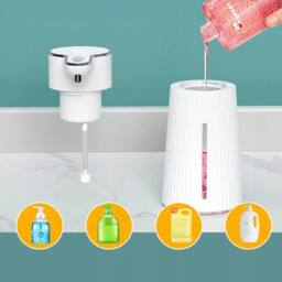 FLAVORA Liquid-Automatic Soap Dispenser Touchless in White - Size: 180 cm width x 180 cm drop - thumbnail 4