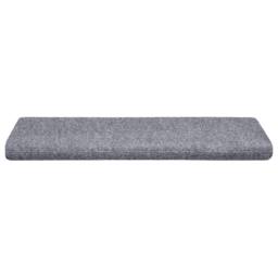 Berkfield Home Stair Mats 10 pcs Light Grey 65x21x4 cm Needle Punch - Size: Medium - thumbnail 4
