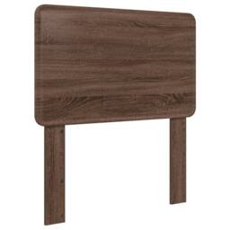 Berkfield Home Bed Frame with Headboard Brown Oak 90 x 200 cm Solid Pine Wood - thumbnail 6