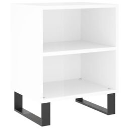 Berkfield Home Bedside Cabinets 2 pcs High Gloss White 40x30x50 cm Engineered Wood - Size: 40 x 30 x 50 cm - thumbnail 4