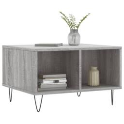 Berkfield Home Modern Coffee Table Grey Sonoma 60x50x36.5 cm Engineered Wood - thumbnail 1