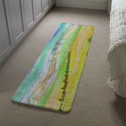 Benjamin Tate Design Yellow Beach Runner Rug in Natural - Size: 67 cm x 230 cm - thumbnail 4