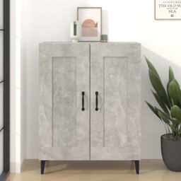 Berkfield Home Sideboard Concrete Grey 69.5x34x90 cm Engineered Wood - thumbnail 1