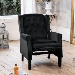 Artemis Home Annapoli Recliner Armchair in Black - thumbnail 5
