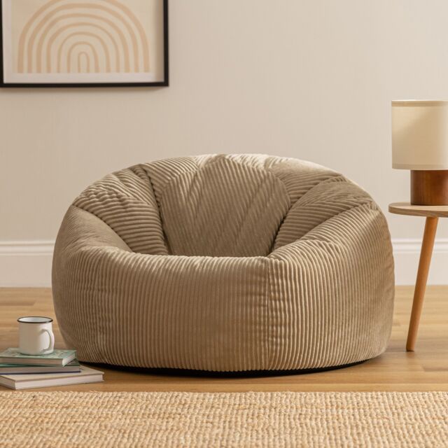 icon Kingston Beanbag, Corduroy in Natural - image 1