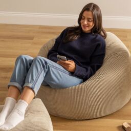 icon Kingston Beanbag, Corduroy in Natural - thumbnail 6