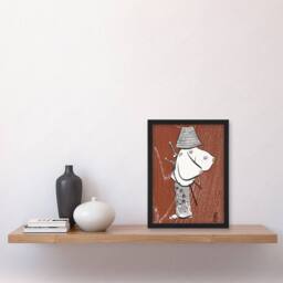 "Artery8 Samurai 1920 Vintage Japanese Retro Japan Framed Wall Art Print Sekka in Brown - Size: W12"" x H16""" - thumbnail 4