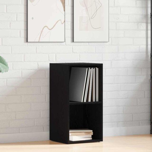 Berkfield Home LP Storage Box Black Oak 71x34x36 cm Engineered Wood - Size: 71 x 34 x 36 cm - image 1