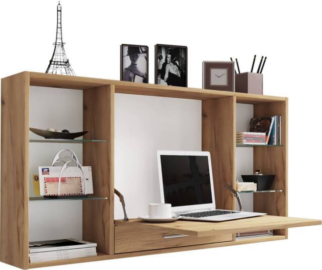 VCM Wooden desk wall desk Teala in Light Oak - image 1