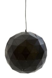 Orsina Large Black & Copper Pendant Light, Modern Geometric Pendant Ceiling Lamp, Black Metal Pendant Light - thumbnail 4