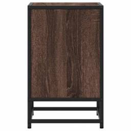 Berkfield Home Elegant Bedside Cabinets 2 pcs Brown Oak 40x31x50 cm Engineered W - Size: 40 x 31 x 50 cm - thumbnail 7