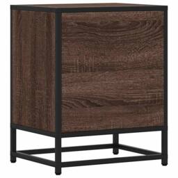 Berkfield Home Elegant Bedside Cabinets 2 pcs Brown Oak 40x31x50 cm Engineered W - Size: 40 x 31 x 50 cm - thumbnail 8