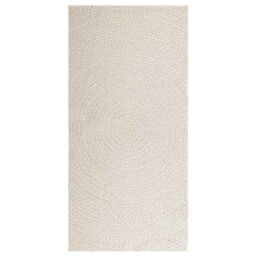 Berkfield Home Rug ZIZUR Cream 100x200 cm Jute Look Indoor & Outdoor - Size: Medium - thumbnail 3