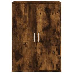 Berkfield Home Sideboards 2 pcs Smoked Oak 60x31x84 cm Engineered Wood in Brown - Size: 60 x 31 x 84 cm - thumbnail 5
