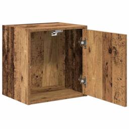 Berkfield Home Garage Wall Cabinets 2 pcs Old Wood Engineered Wood in Brown - thumbnail 5