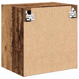 Berkfield Home Garage Wall Cabinets 2 pcs Old Wood Engineered Wood in Brown - thumbnail 8