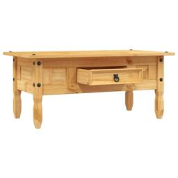 Berkfield Home Coffee Table Mexican Pine Corona Range 100x55x45 cm in Brown - Size: 100 x 55 x 45 cm - thumbnail 4