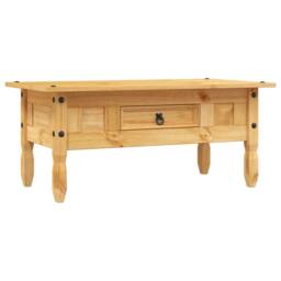 Berkfield Home Coffee Table Mexican Pine Corona Range 100x55x45 cm in Brown - Size: 100 x 55 x 45 cm - thumbnail 1