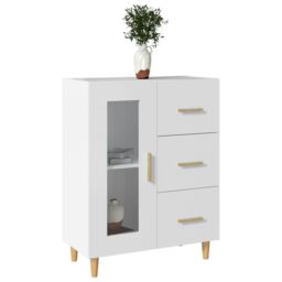 Berkfield Home Sideboard White 69, 5x34x90 cm Engineered Wood - Size: 5 x 34 x 90 cm - thumbnail 4