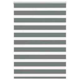 Berkfield Home Elegant Zebra Blind Dark Grey 110x150 cm Fabric Width 105.9 cm Po - thumbnail 2