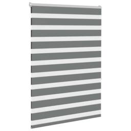 Berkfield Home Elegant Zebra Blind Dark Grey 110x150 cm Fabric Width 105.9 cm Po - thumbnail 1