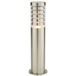 Loops 2 PACK Outdoor Garden Bollard Light Stainless Steel Outside Path LED Lamp Post in Metallics - thumbnail 4