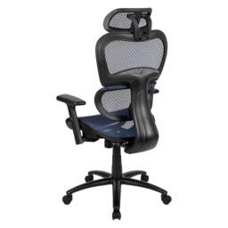 FWStyle Blue Ergonomic Mesh Office Chair Lumbar Support & Tilt - thumbnail 4