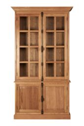 Orsina Stylish Cabinet With 3 Upper Shelves, Versatile Design Storage Cabinet, Wooden Bedisde Cabinet in Brown - thumbnail 6